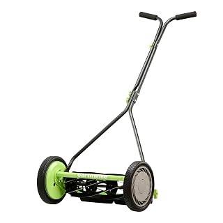 Earthwise 1715-16EW 16-Inch 7-Blade Push Reel Lawn Mower, Grey