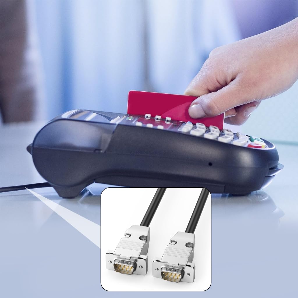 DB9 RS232 - Cable cruzado serial para computadoras y equipos científicos