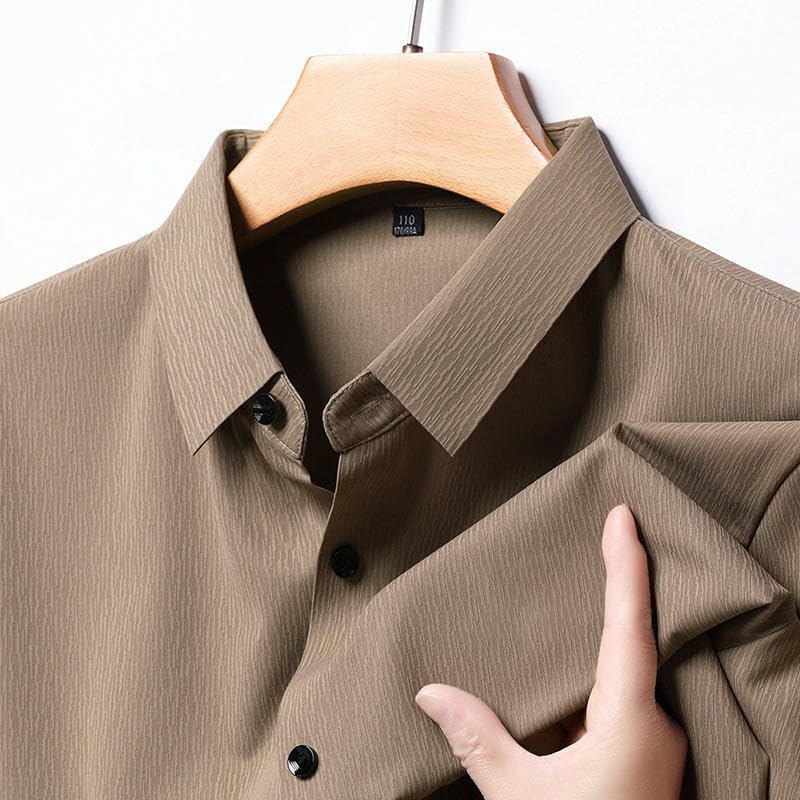 Blusa de primavera monocolor manga larga transpirable masculina 4