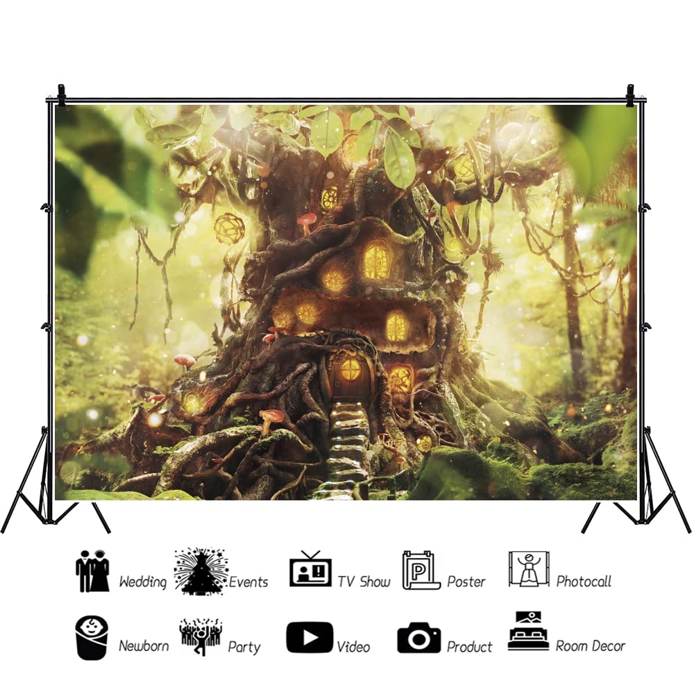 Sfondo Fotografico Foresta Incantata 2.1x1.5m - Stampa Digitale Per Feste E Compleanni Bambini