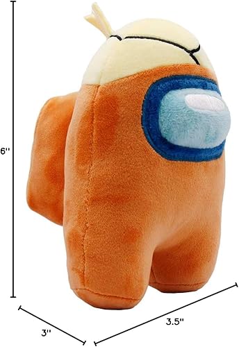 Vista 10 de Just Toys LLC Among US 6" Plush Series 4 (Orange w/Bandages)