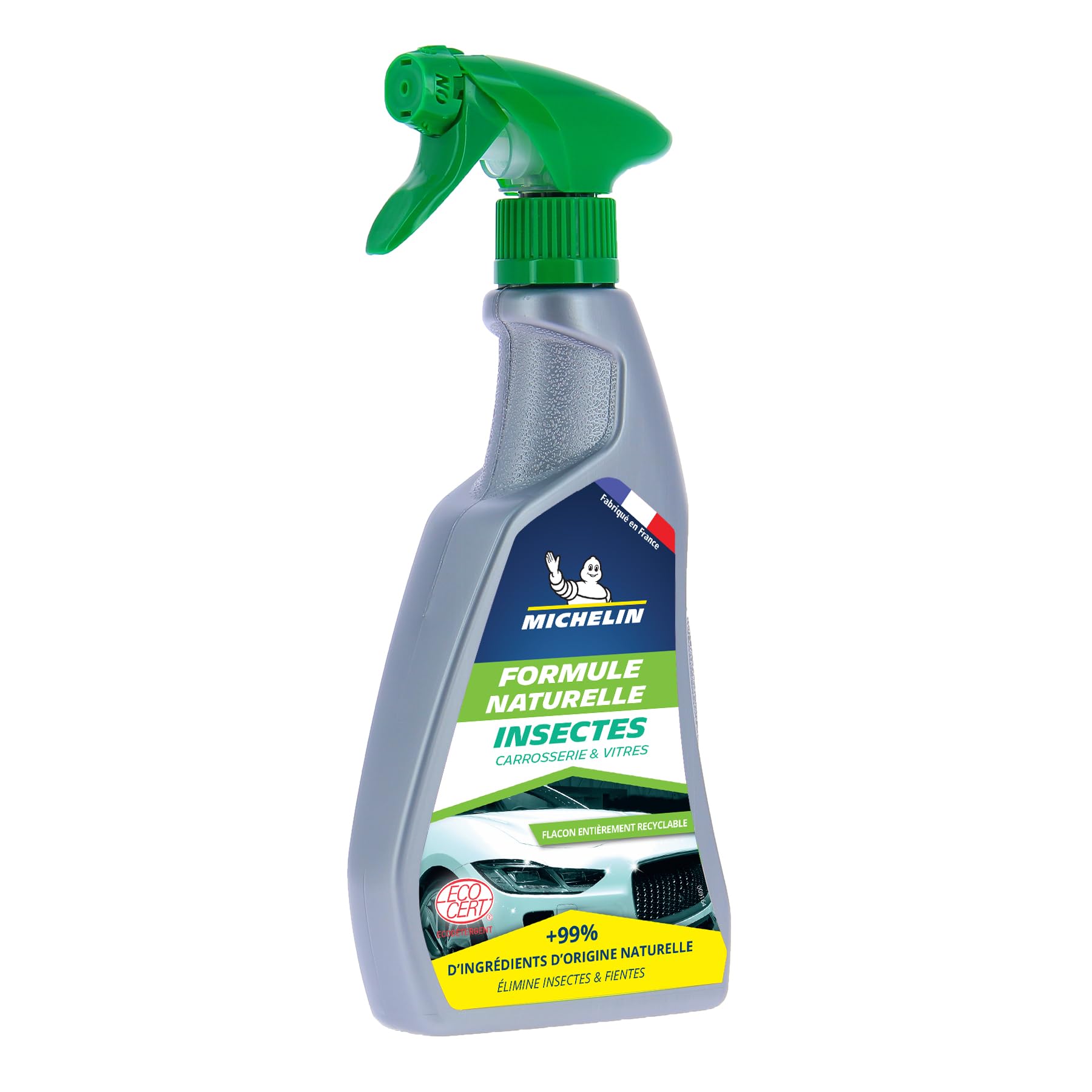 MICHELIN 009164 - Champú repelente de mosquitos - Limpiador de insectos carrocería, Fórmula natural, 500 ml (Paquete de 2)