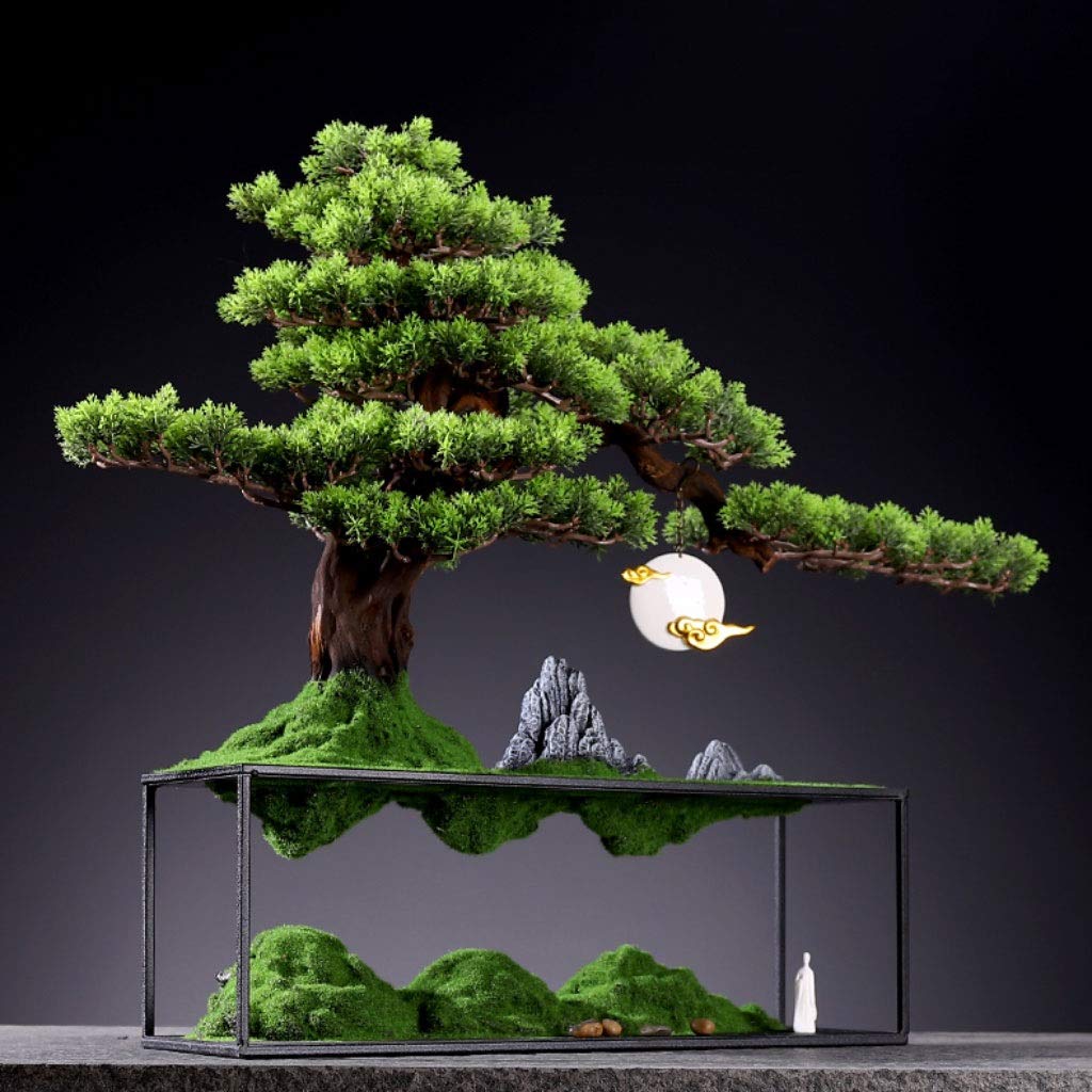 Sztuczne Bonsai Yingbin Yingbin Duża sosna Bonsai Symulacja Drzewo Ogród Ogród Na Zewnątrz Dekoracja Domu Fałszywa Roślina Roślina Symulacja Drzewa Wysokość 16,9