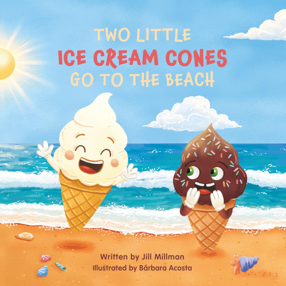 Two Little Ice Cream Cones Go to the Beach