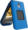 Nakedcellphone Case for CAT S22 Flip Phone, Slim Hard Shell Protector Cover - Cobalt Blue