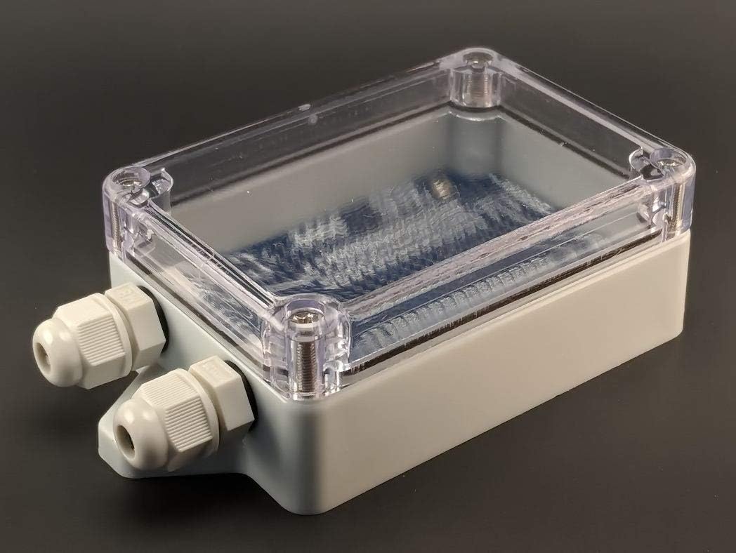qBoxMini DIY IOT Enclosure Kit (No SMA), IOT Enclosure for Arduino MKR Feather ESP32 Cellular LoRa WiFi Board, Waterproof IP65 Enclosure with Glands, prototyping PCB
