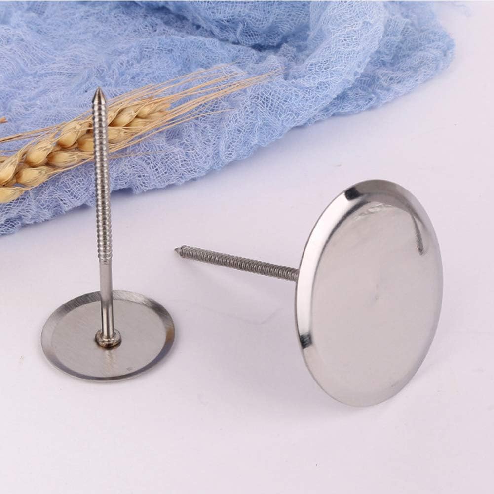 6Pcs Cake Flower Nail Trays Holder Stainless Steel Cake Decorating Supplies Flower Lifters for Icing Flowers Decoration Cake Baking DIY Tools, 2 Size (Silver) image 2