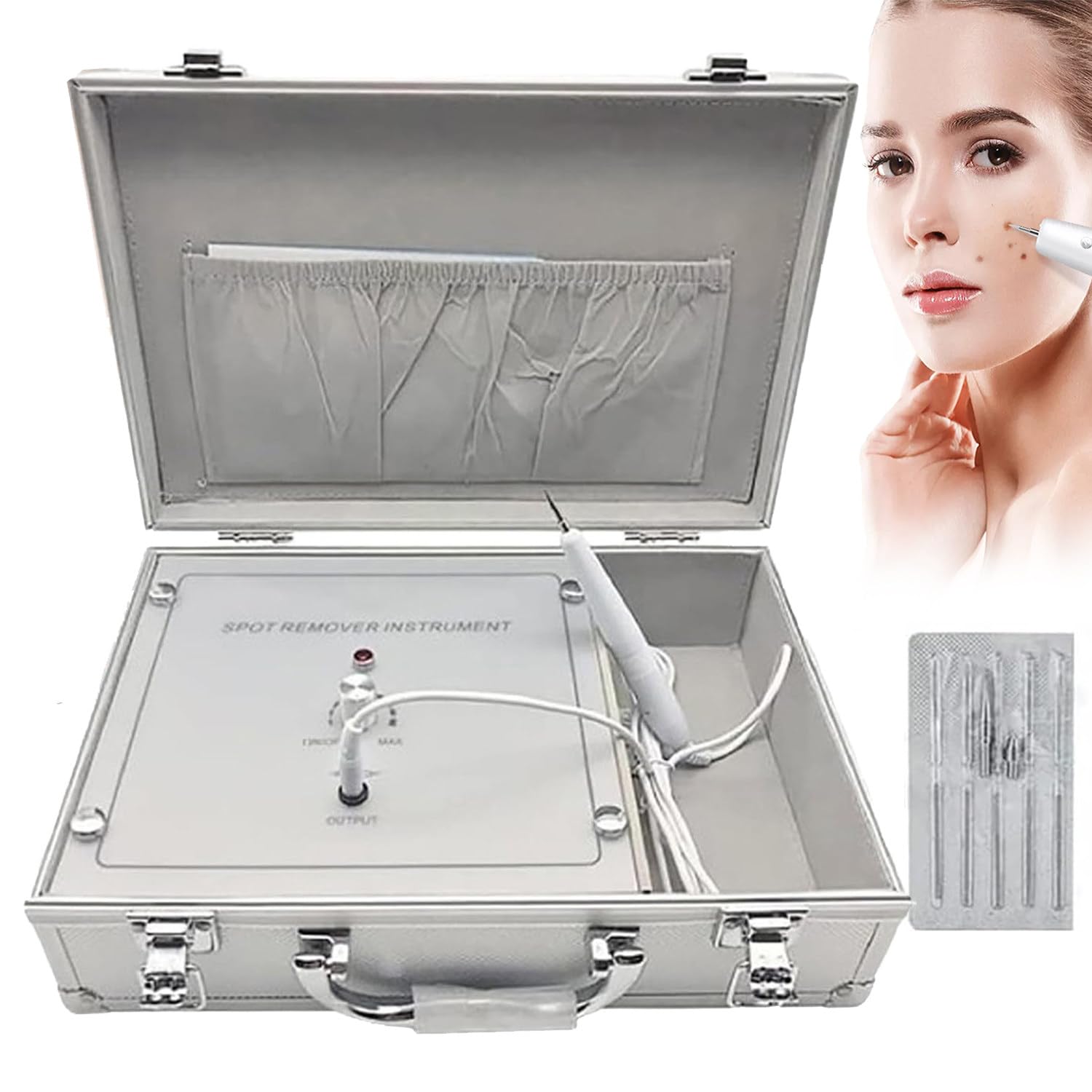 Plasma Pen, Skin Tag Removal Kits, Electronic Mole Remover Kit, 10 Adjustable Gears, Full Computer Control, Thin/Thick Needles for Freckles, Warts, Dark Spots, Nevus, Tattoo