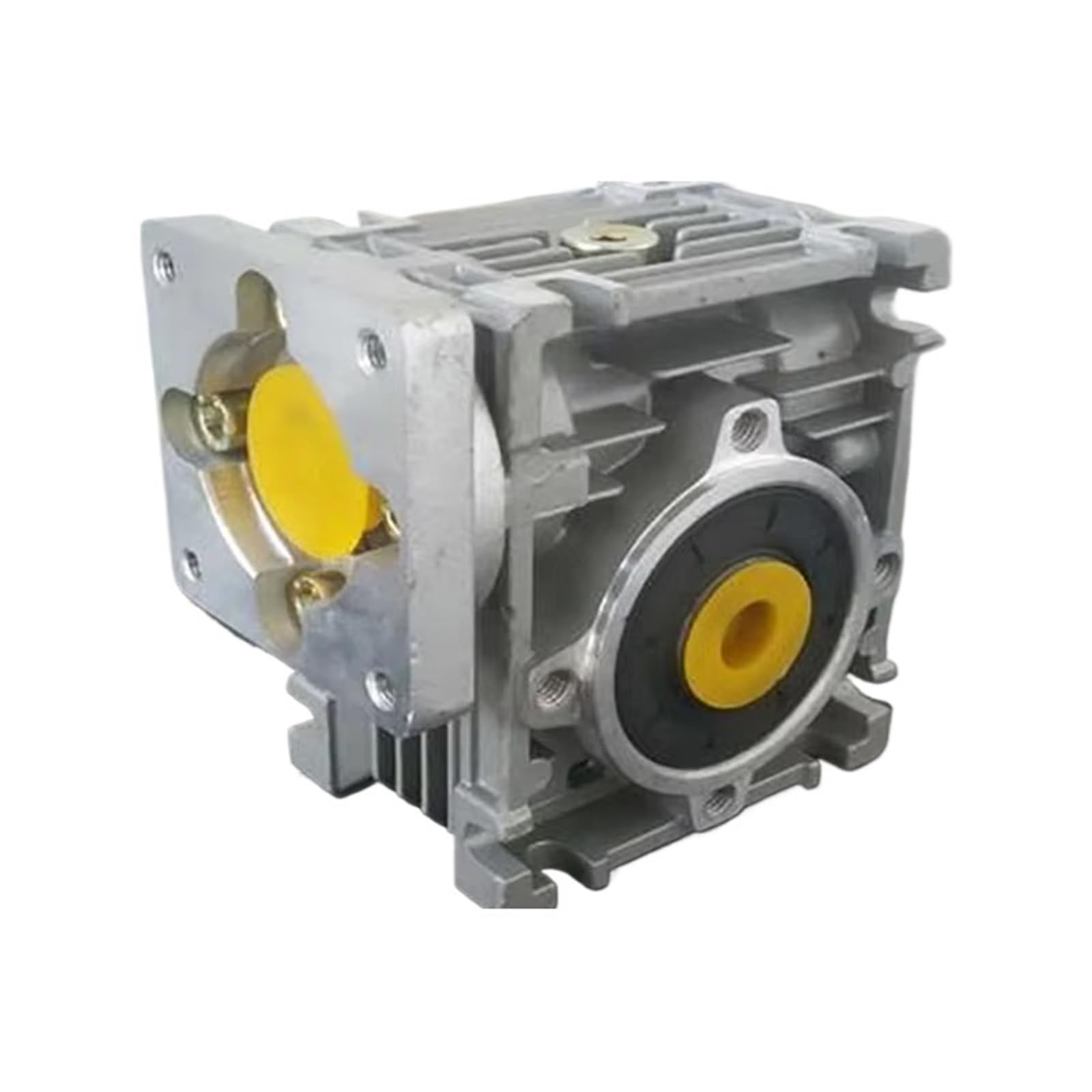 NVSFZGIYG 5:1 to 80:1 Worm Reducer RV030 Gearbox Speed with Shaft Sleeve Adaptor for 8mm Input of Nema 23 Motor(Ratio 50 to 1)
