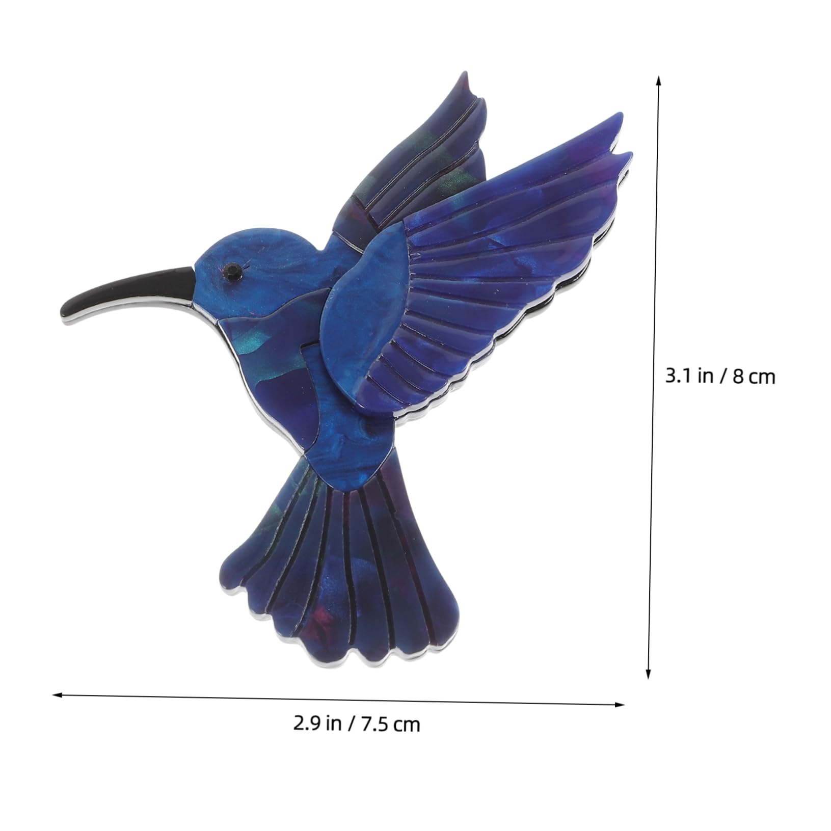 FRCOLOR Tierbrosche Anstecknadel Kolibri Schmuck Broschennadeln Für Frauen Kolibri Kolibri Form Brosche Kolibri Brosche Schmuck Broschennadel Cartoon Emaille Süßes Acryl