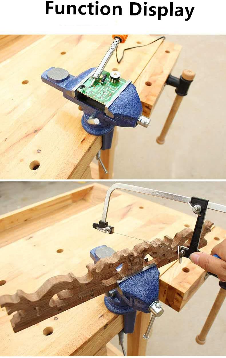 Vise Universal Rotate 360° Work Bench Clamps-on Vise Table Vise (2.5)