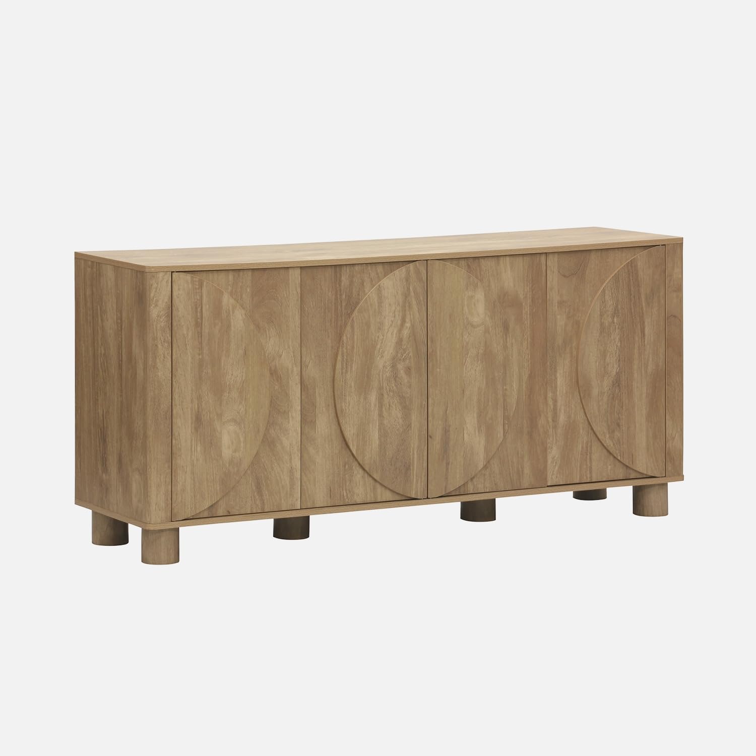 Alice's Garden sweeek - Buffet décor Bois de manguier 4 Portes 155cm Pondi