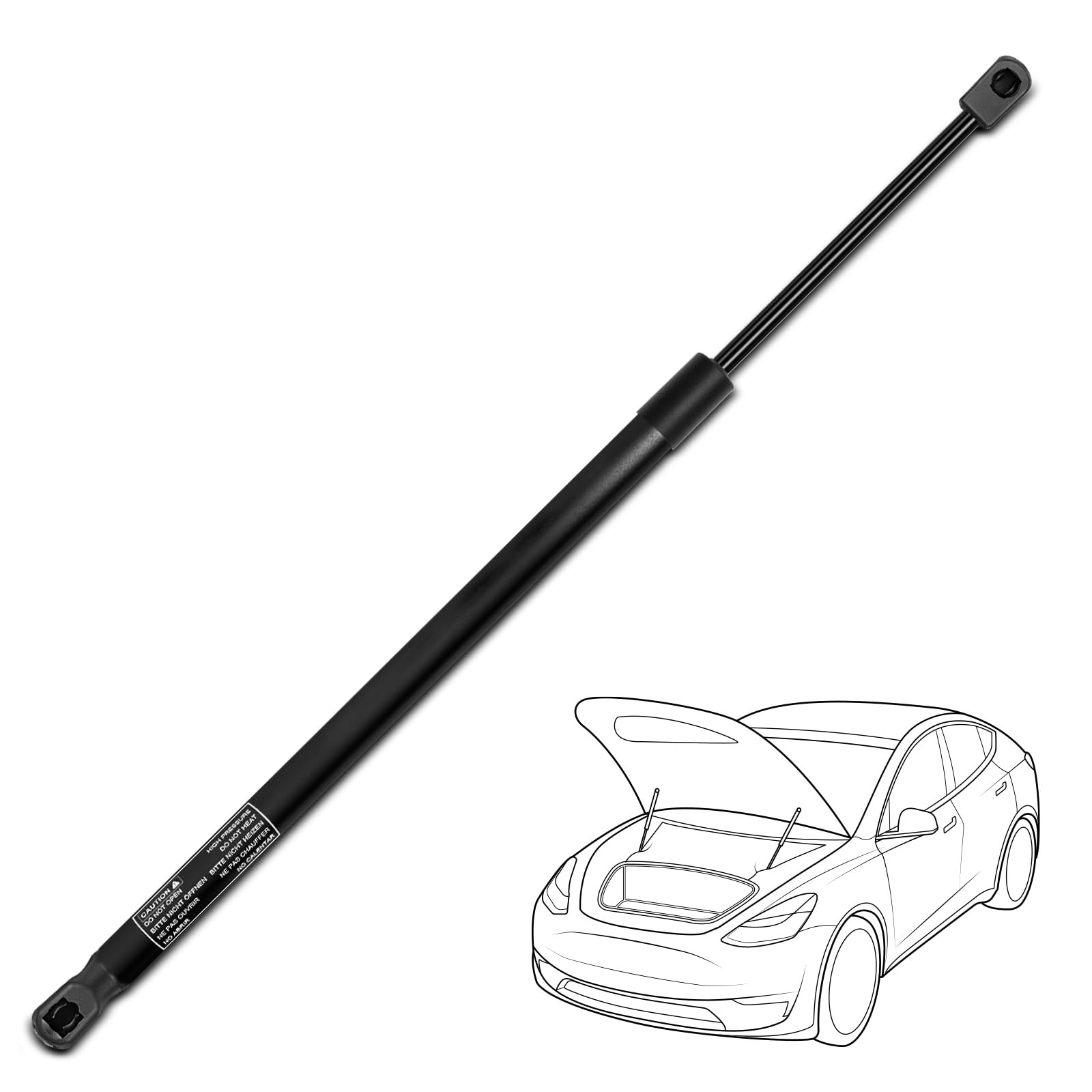 1pc Front Hood Lift Support Gas Strut Spring Shock Replacement for 2007-2013 GMC Acadia