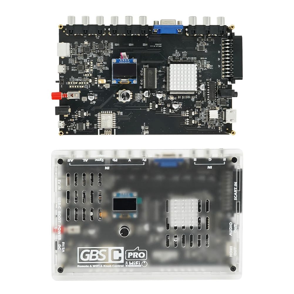Zolynx GBS Control Pro Konwerter Wideo dla Konsol Gier - RGBS YPbPr VGA Composite (AV) Scart SV do - Kompatybilny Przez Zdalne Sterowanie
