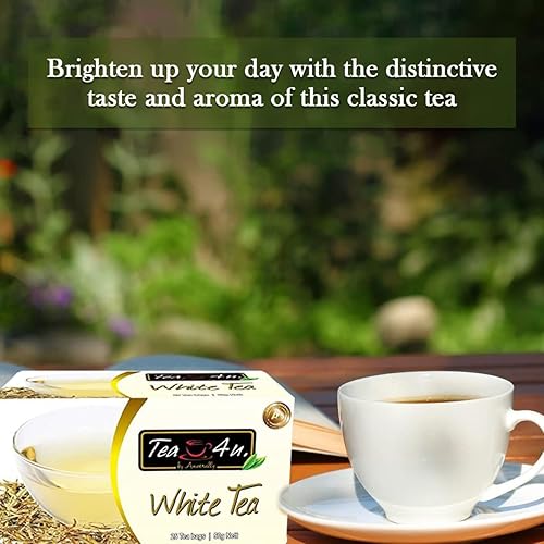 Miniatura 8 de Tea4U - Bolsas de té blanco de Ceilán, té de Ceilán seleccionado a mano de los mejores jardines de Sri Lanka, infusión rica y fragante, mezcla por