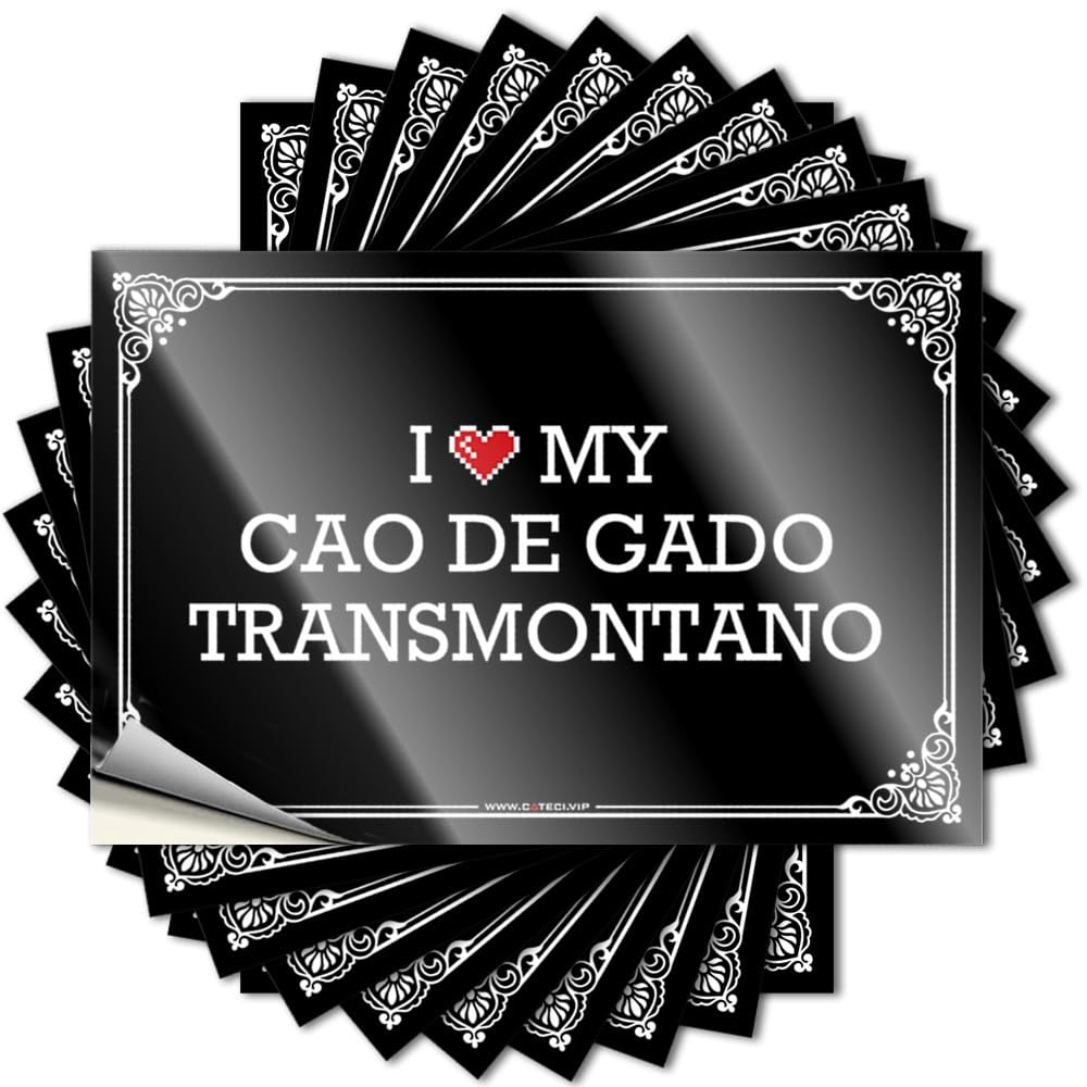 Lettering Sticker Hot Cocoa Bar Decor Vinyl Sticker | I Love My Cao De Gado Transmontano Cheap for Teacher Use(12X18CM)