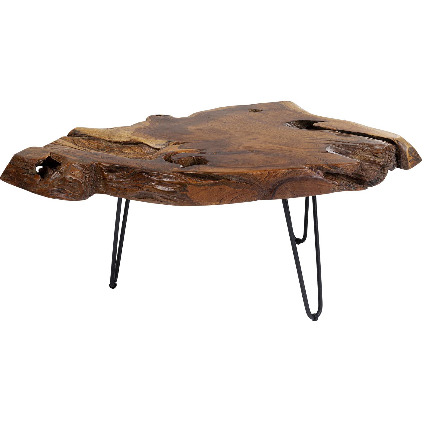 Table Basse Aspen Nature Kare Design en bois noble avec finitions artisanales