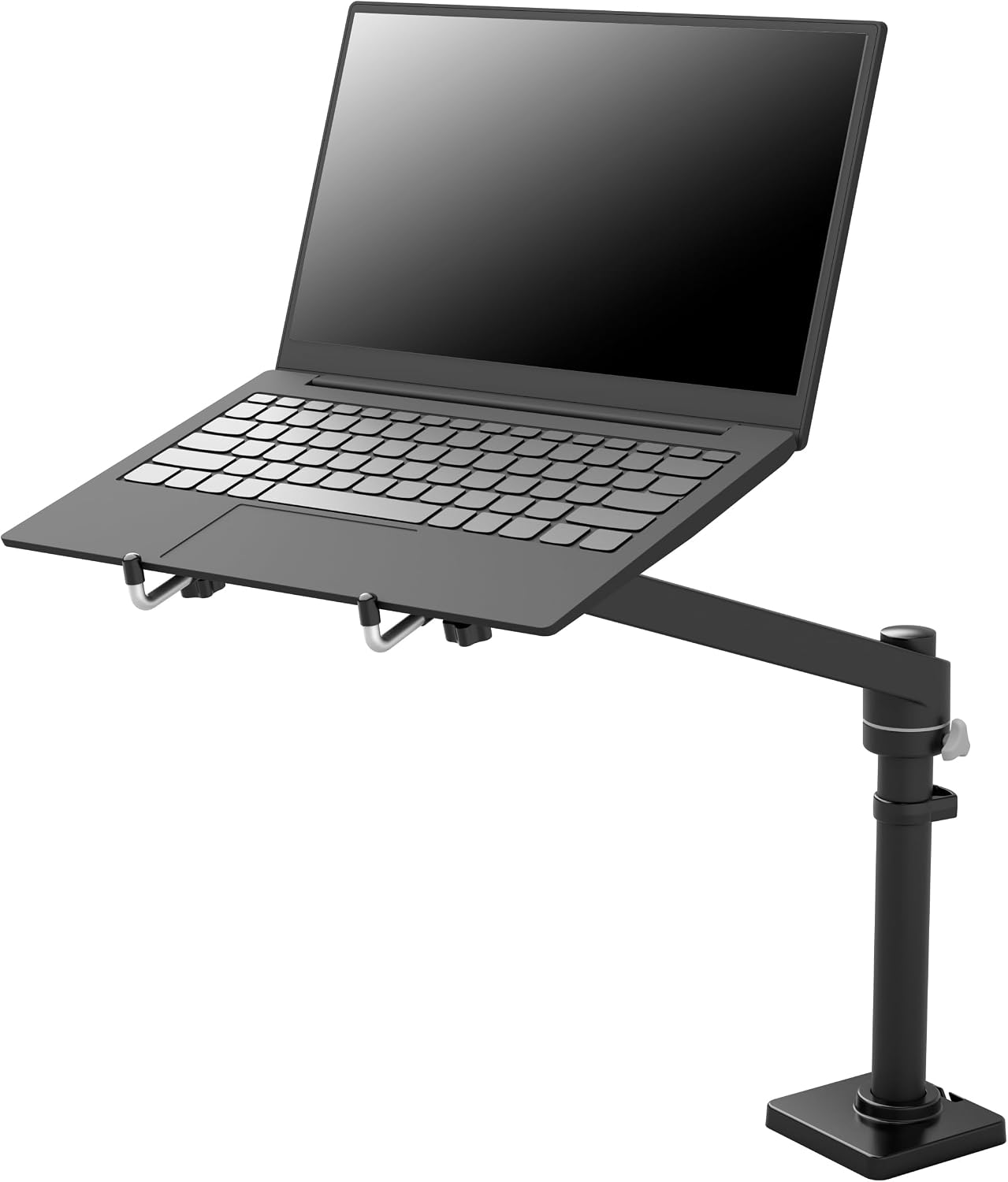 Ergotron – NX Single Laptop Arm, VESA Notebook Tray Desk Mount – for Laptops Up to 17.3 Inches, 0 to 12 lbs – Matte Black