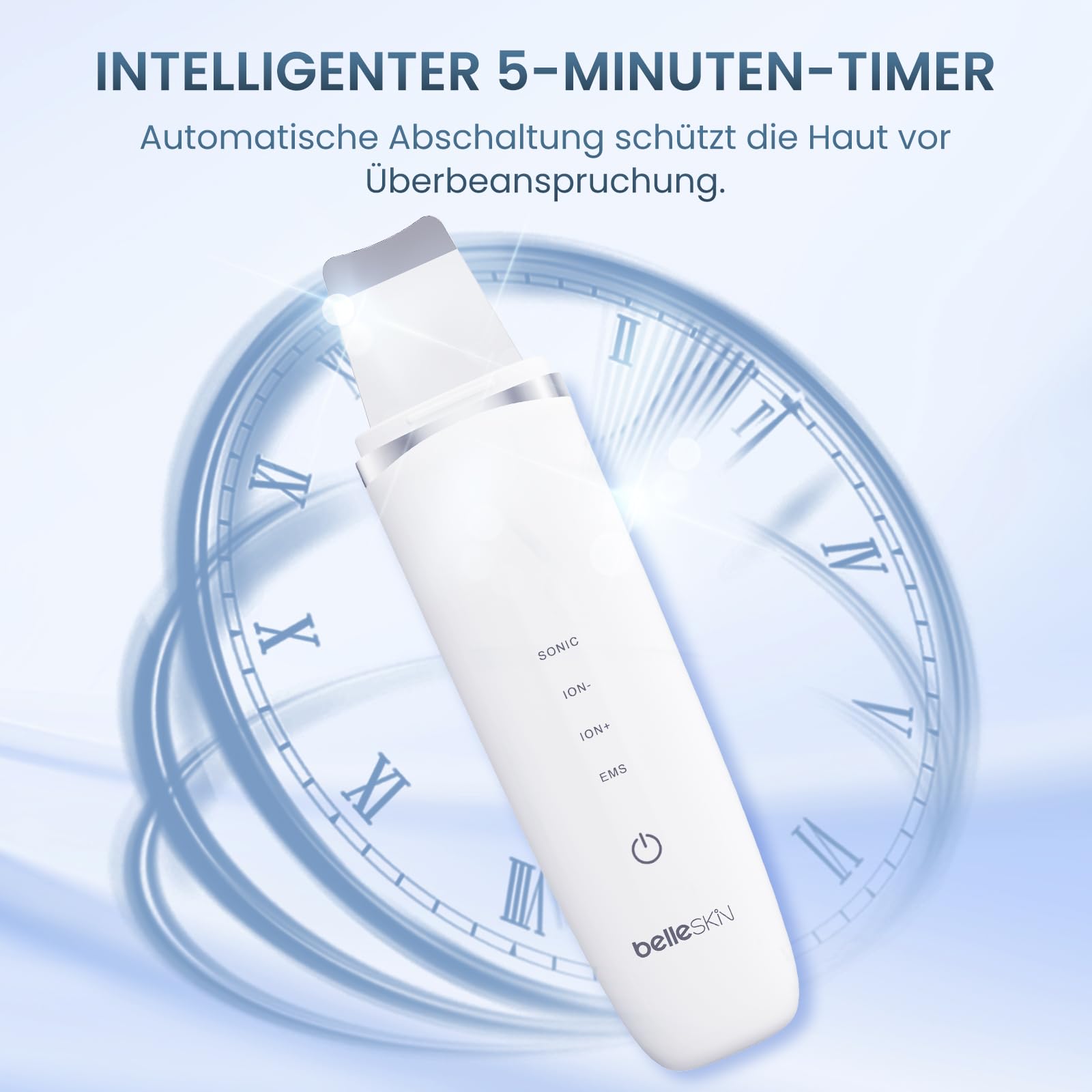 4-in-1 Skin Scrubber Ultraschall, IPX7 wasserdicht Porenreiniger