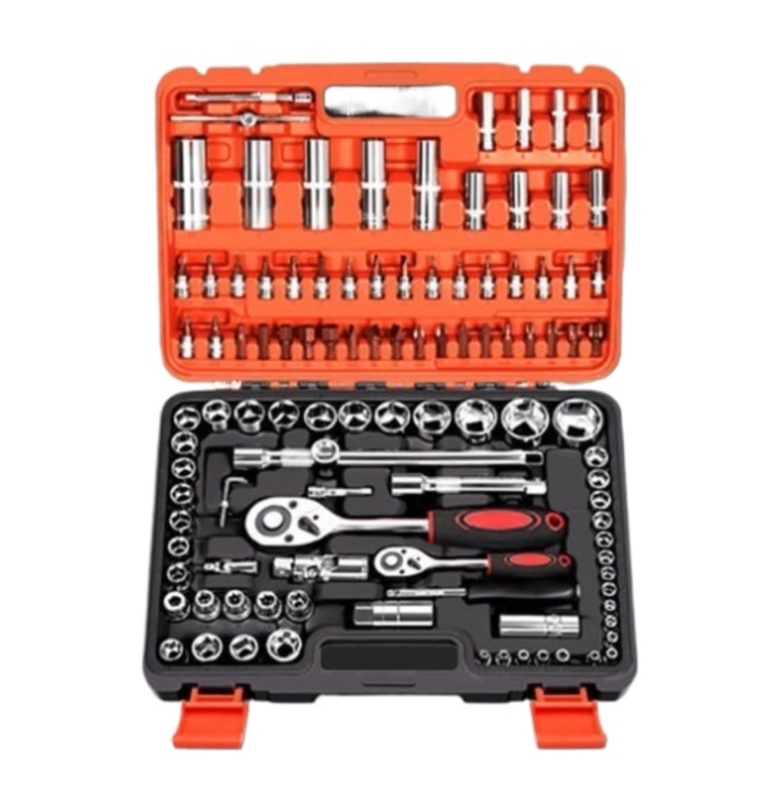 Attrezzi Auto Kit di Chiavi A Bussola per Attrezzi Domestici da 108 Pezzi, Custodia per La Riparazione Automatica della Manutenzione Domestica Set