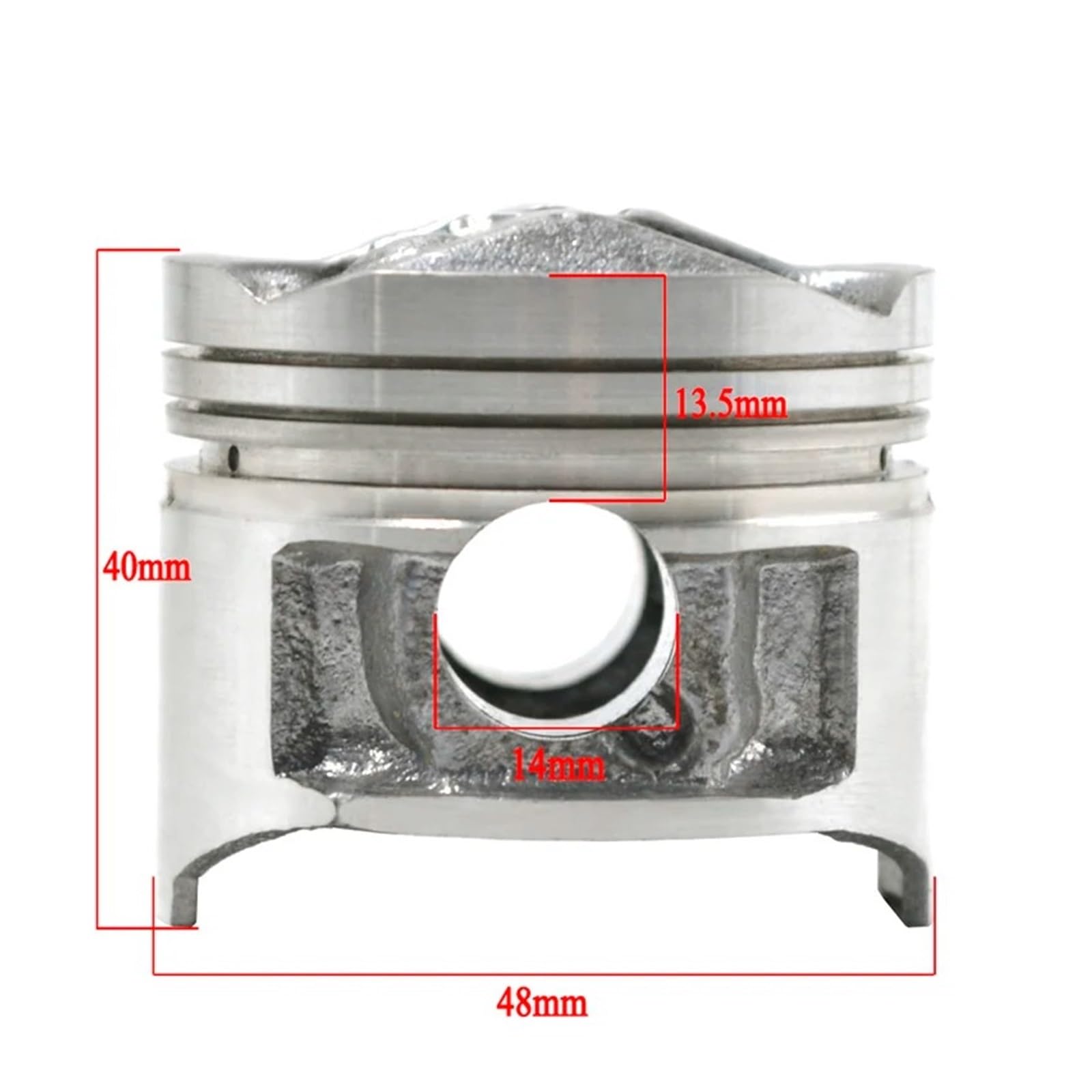 Cilindro Pistone Kit Parti Motore Motociclo STD ~ + 50 Diametro Cilindro 48 Mm 48,25 Mm 48,5 Mm Pistoni Anelli Per FZR250 Per FZ250 1HX(1 set piston 48.25mm)