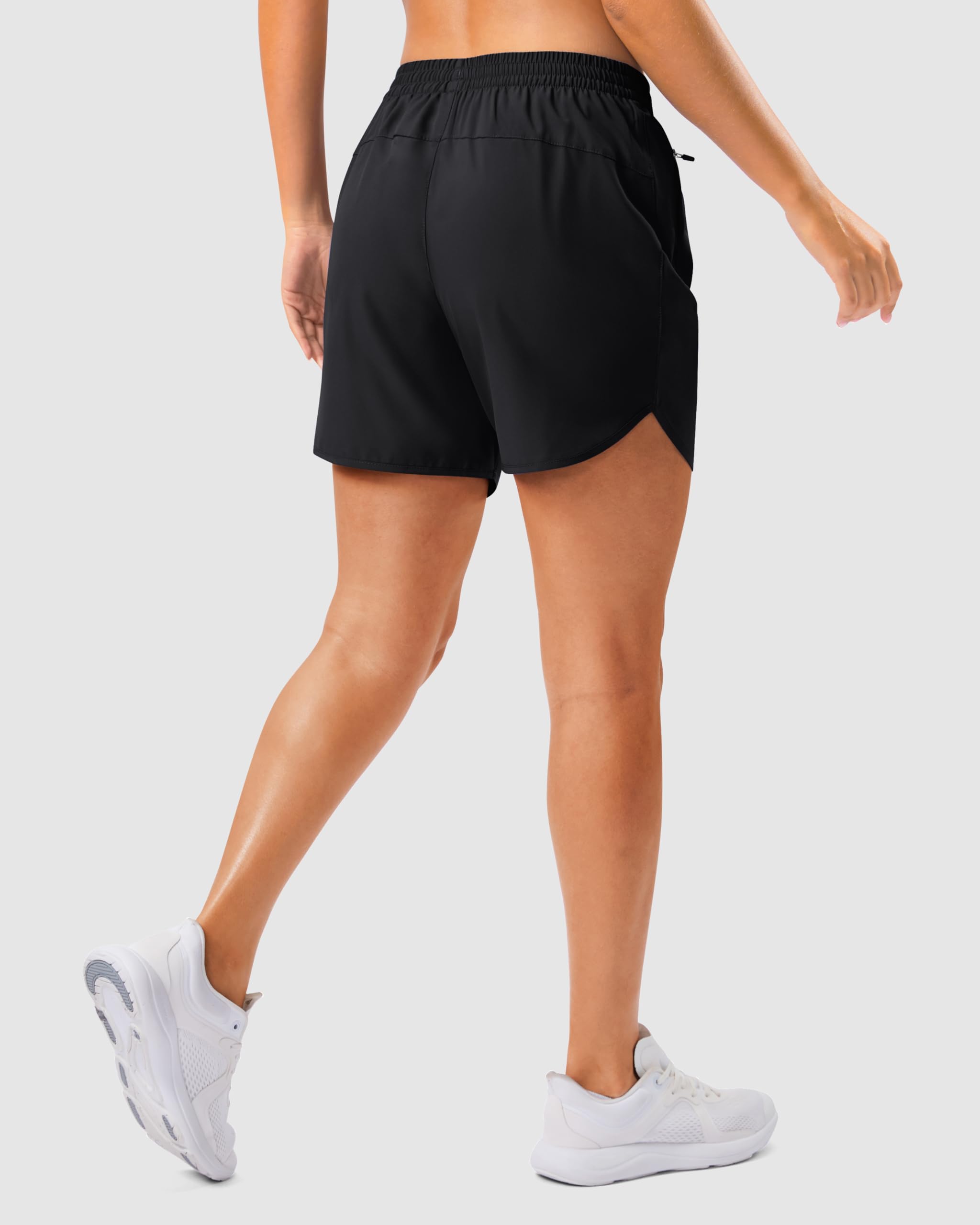 G Gradual 5"/7" Athletic Running Shorts for Women 2 Zipper Pockets Lightweight Workout Gym Summer Dolphin Shorts with Liner — view 3
