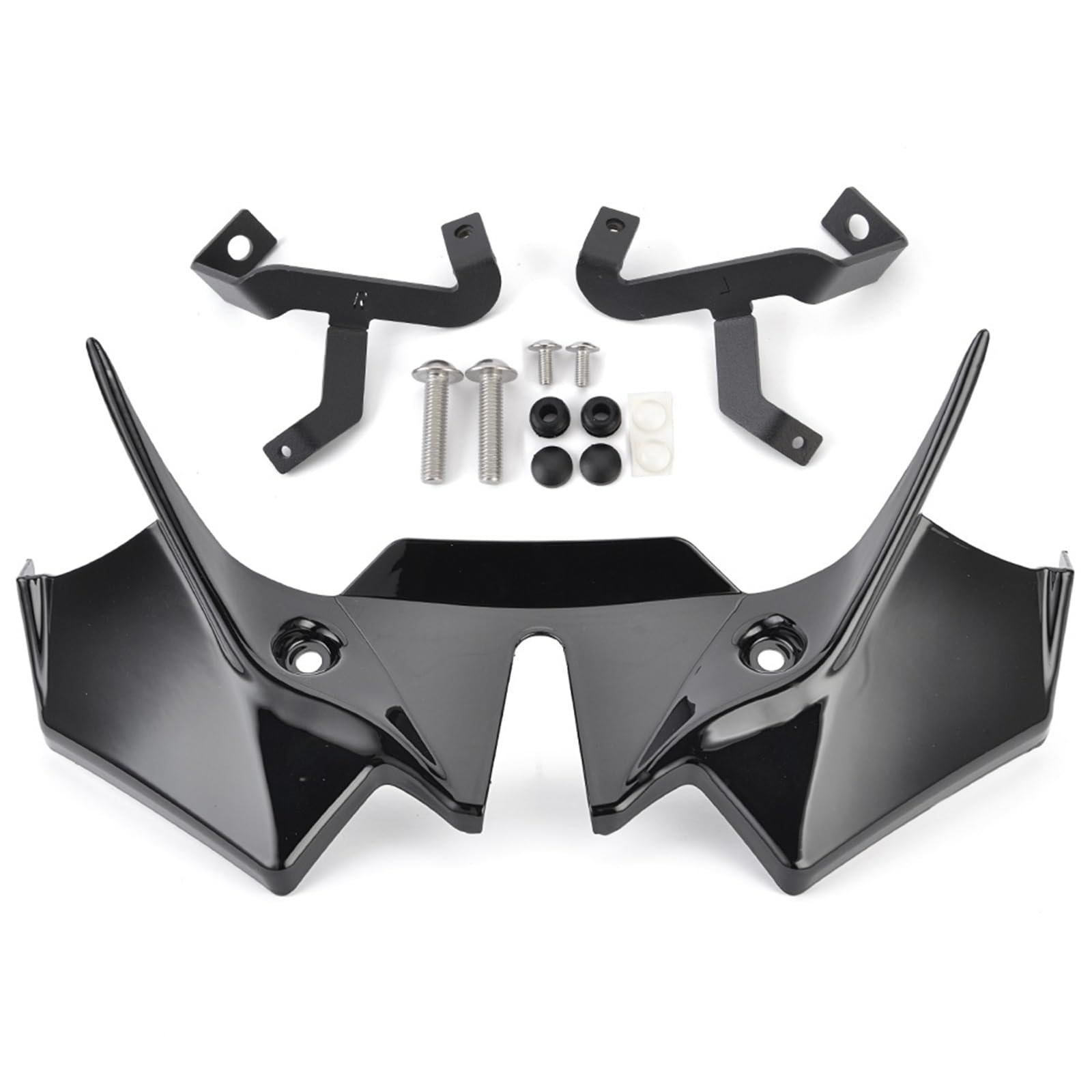 Front Bumper Splitter dachowy Pasuje do Kawasaki Z650 2021 2022 2023 2024 2025 Owiewki, skrzydełka, spojler, osłona przedniego skrzydła, deflektor
