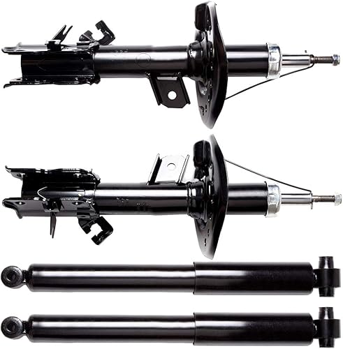 Para Rogue (juego de 4 amortiguadores delanteros y traseros) ANGLEWIDE Shocks Struts Set para Nissan 2008 2009 2010 2011 2012 para Nissan para Rogue