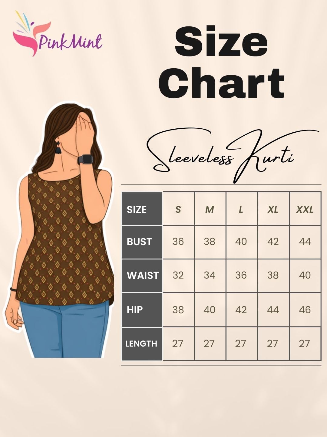 Pinkmint Camiseta sin mangas estampada para mujer y niña, tela de algodón puro batista, ajuste regular, suave, transpirable, ideal para uso casual, diario, oficina y verano (disponible en tallas