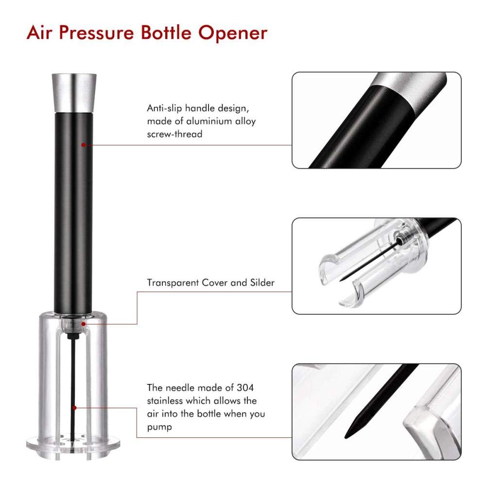 Tire Bouchon, Tire-Bouchon À Pression D'Air Cork Pops Outouvre Tire Bouchon, Tire-Bouchon À Pression D'Air Cork Pops Outouvre