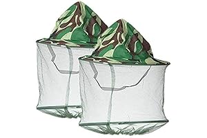 Camouflage Beekeeper Mask and Hat