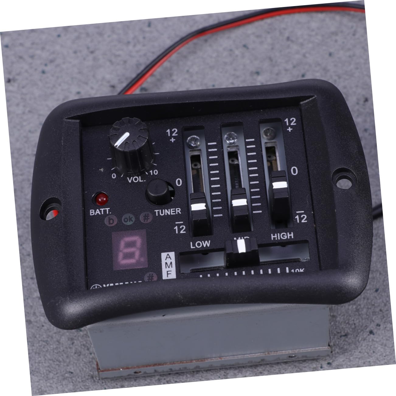 Band Gitarren equalizer Pickup Vorverstärker mit Integriertem Stimmgerät und Lautstärkeregler Akustischer Gitarren preamplifier mit Goldfarbenem Geeignet für