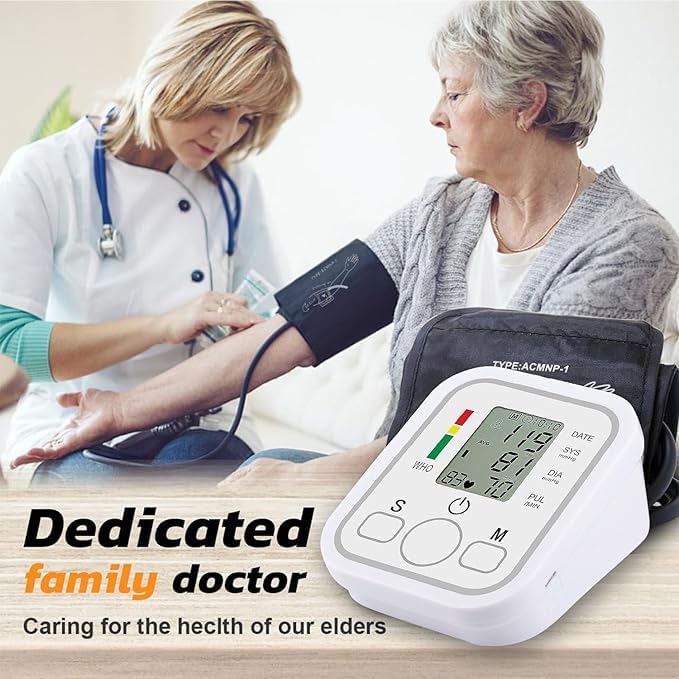 AccuTrust Arm Digital Blood Pressure Monitor with Large LCD Display & Voice Assist | Fast Accurate BP Machine for Adults and Elderly Home Use 1
