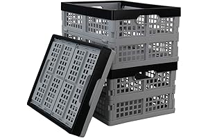 Collapsible 32L Storage Crate Set (3-Pack)