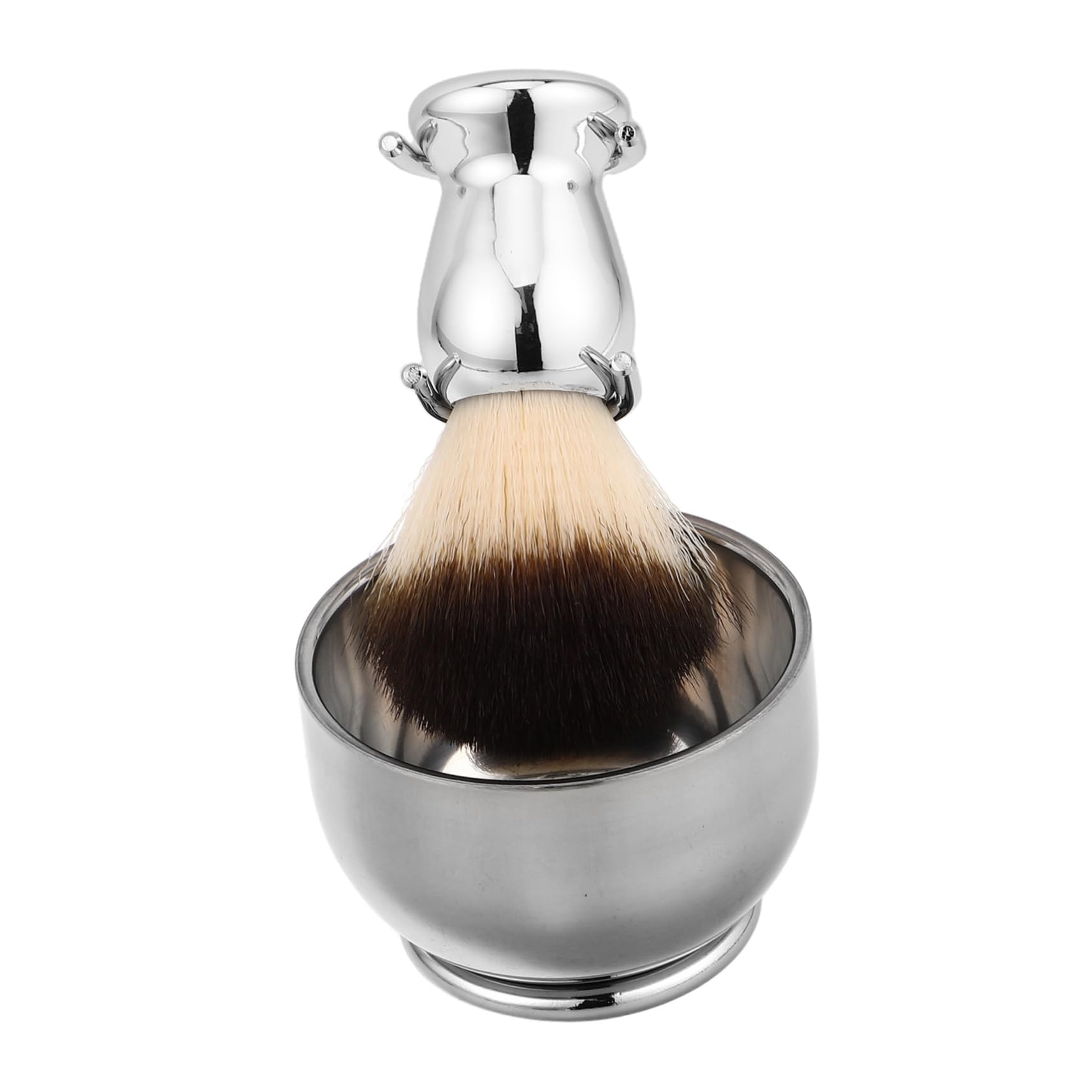 Beavorty Wet Shaving Kit Brush Stand Bowl Men's Safety Razor Set Stainless Steel Nylon Bristles