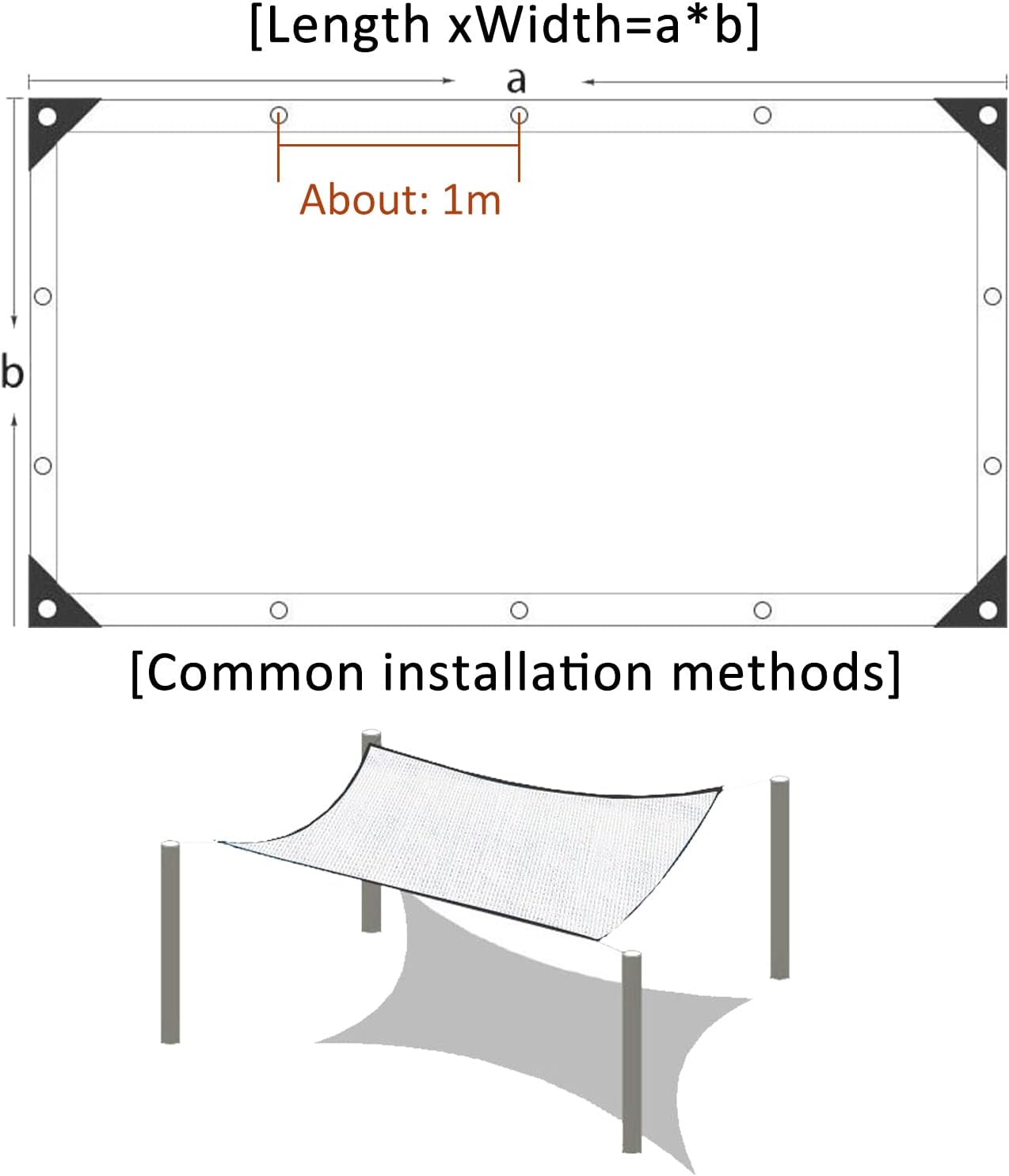 90% Shade Cloth,Sunblock Shade Net,Breathable Shade Sail, Shade Netting White,with Grommets,Outdoor Garden Greenhouse Pergola Patio Shading Net,Customizable Shade Mesh,White-2x3m(6.6 * 9.8ft)