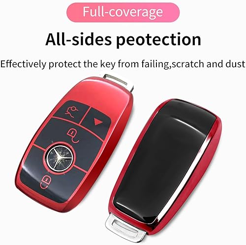 Miniatura 4 de Creativity Adecuado para llaves Mercedes Benz. La avanzada caja de llaves de TPU suave es compatible con CLS CLA GLA AMG A C E S G GLC GLE GLS M