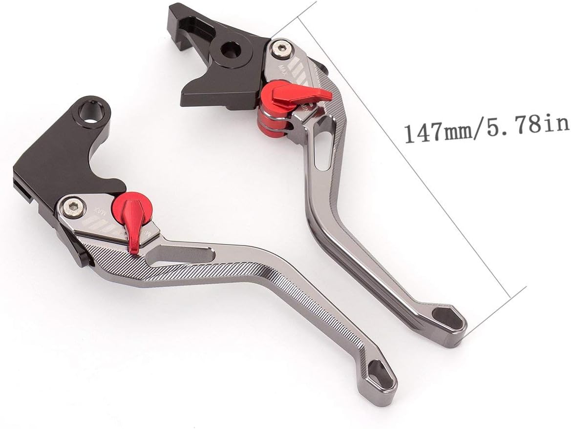 Krace Motorcycle CNC Adjustable Clutch Brake Levers Pair 3D Rhombus Fringe Fit For BMW F800GS/Adventure 2008-2018,F800GT F800R 2013 2014 2015 2016 2017 2018