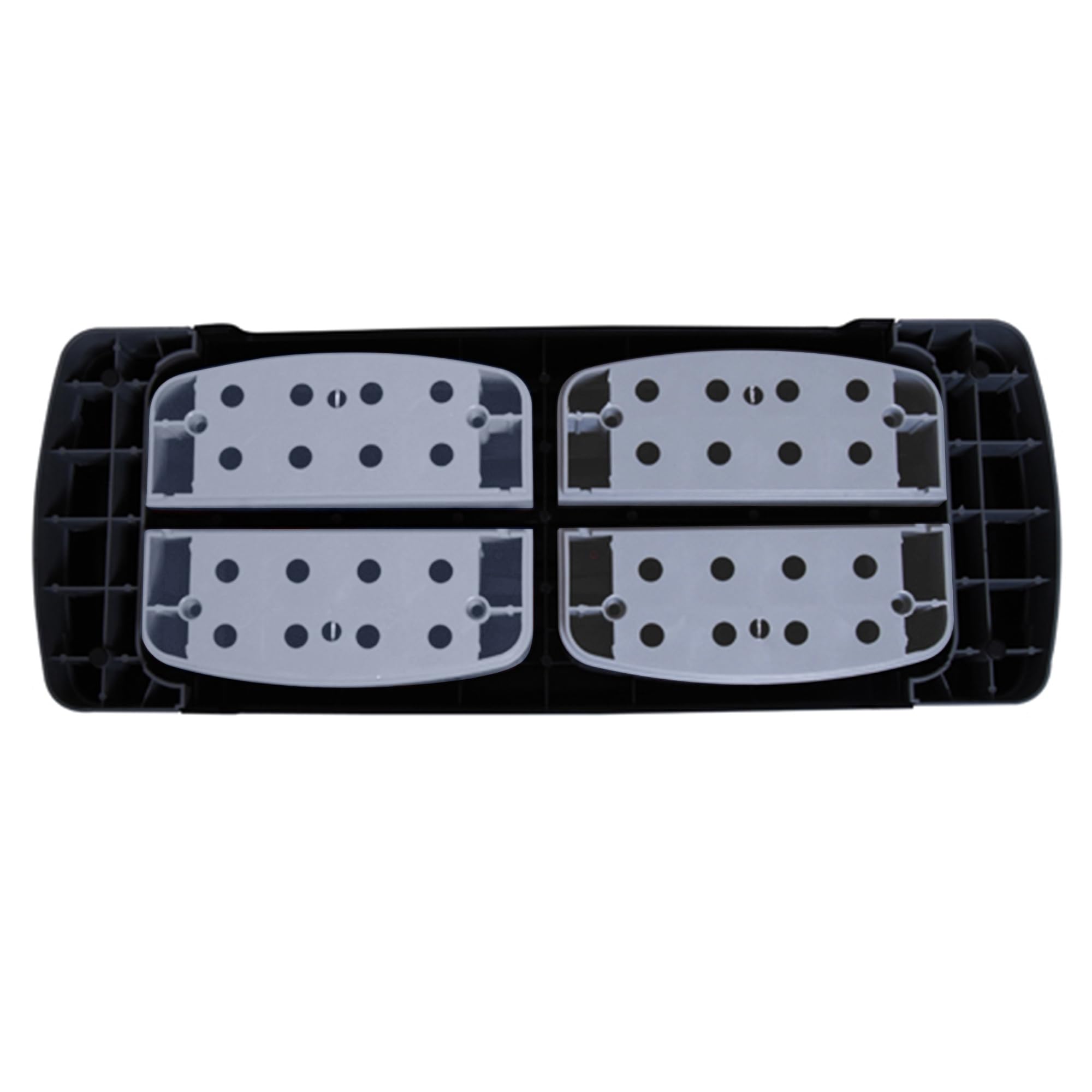 HOMCOM Step Fitness Aerobic, Stepper Hauteur Réglable, Surface Antidérapante en Plastique, 78x29x20 cm, Noir
