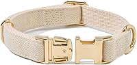 Vista 140 de Collar de Algodón Suave para Perro con Hebilla de Metal Ajustable de Servicio Pesado Cómodo Collares de Pana para Perros Pequeños, Medianos