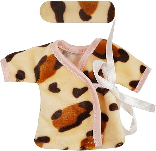 Miniatura 5 de Ropa de muñeca Reborn de 5 a 7 pulgadas, mini muñeca de bebé, accesorios de traje, conjunto de camisón, conjunto de 3 piezas