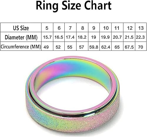 Miniatura 6 de Frostaly - Anillo giratorio de iones de potasio anillo giratorio de iones de potasio helado pérdida de peso anillo spinni de potasio helado anillo