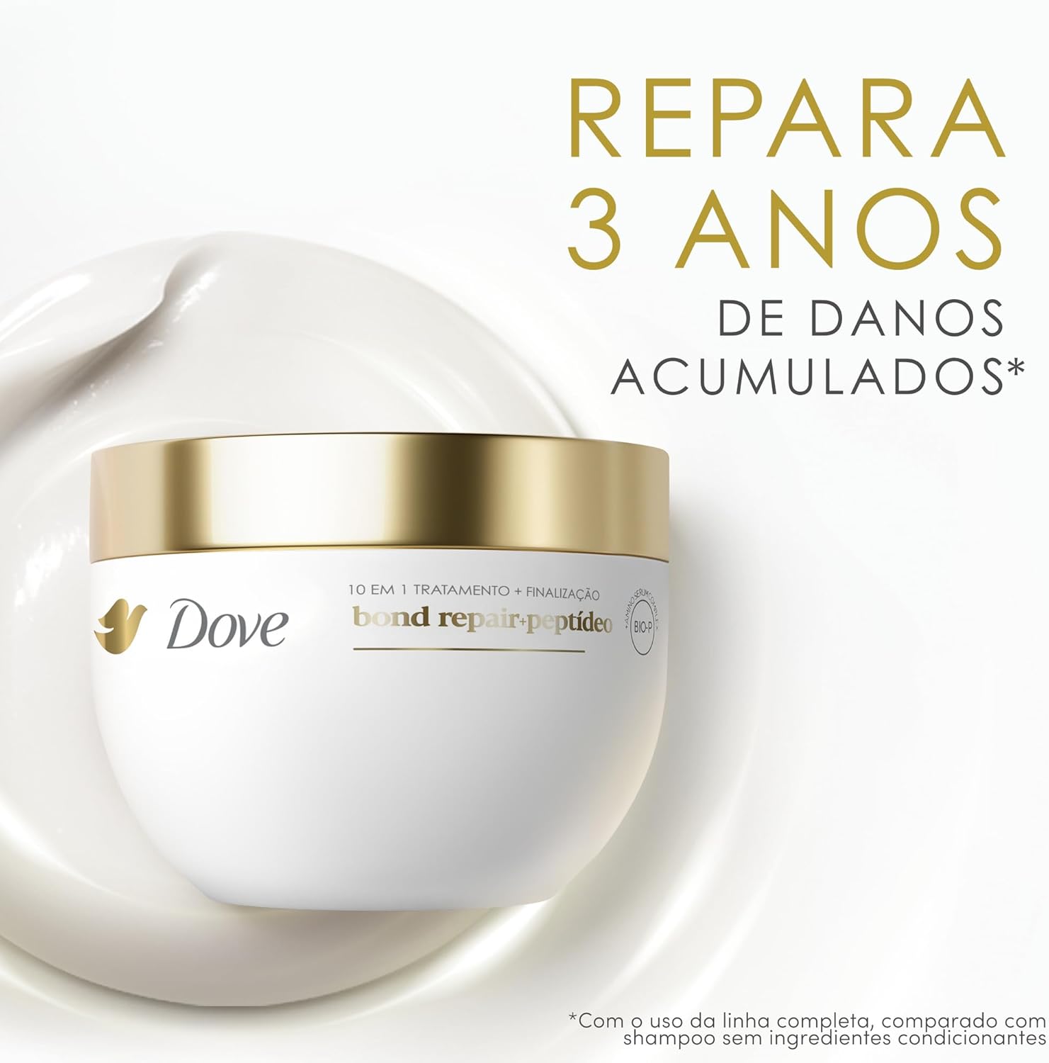 Dove Máscara Capilar 10 em 1 Bond Repair + Peptídeo 250g