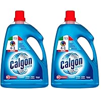 Calgon Power Gel 4 in 1 per Capi Morbidi, 2 Confezioni da 2.25l di Anticalcare per Lavatrici