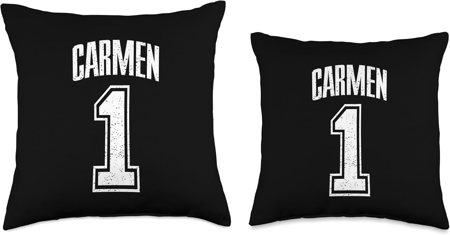 Carmen Supporter Number 1 Biggest Fan Throw Pillow