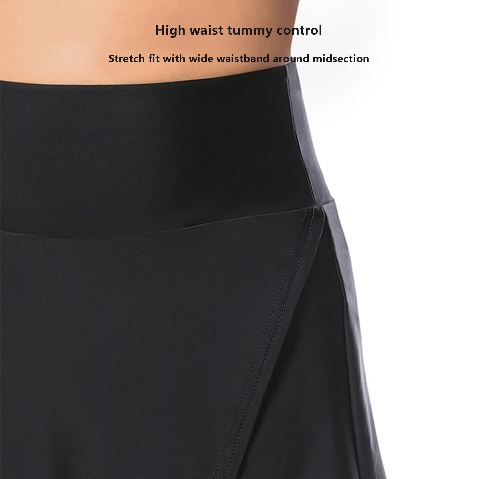 Gonna da Bici da Donna Imbottita, Pantaloncini da Ciclismo da Donna Culottes Gonna Pantaloncini da Ciclismo Skort Sportivi 2 in 1 con Fondello in Gel 5d