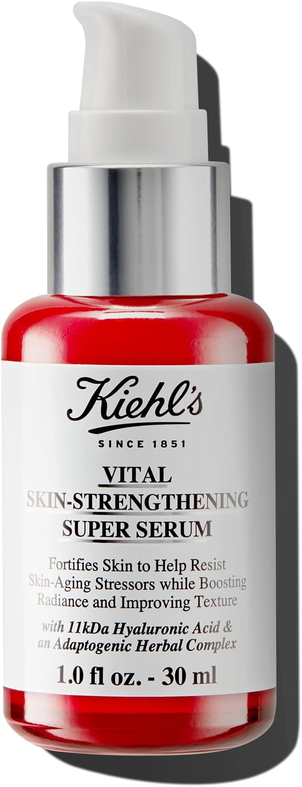 Vital Skin-Strengthening Hyaluronic Acid Super Serum, Boosts Radiance & Smooths Fine Lines, Improves & Renews Skin Texture, with Adaptogenic Herbal Complex, for All Skin Types - 1 fl oz