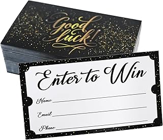 L LIKED 250 Enter to Win Cards 3.5"x2" Entry Form Raffle Tickets for Events Contest,Carnivals,Fairs,Ballots and More - Wit...