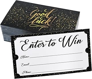 L LIKED 250 Raffle Tickets 3.5"x2"Enter to Win Card Great for Entry Cards Contest,Raffles,Ballot Box, Auction, Fund Raiser...