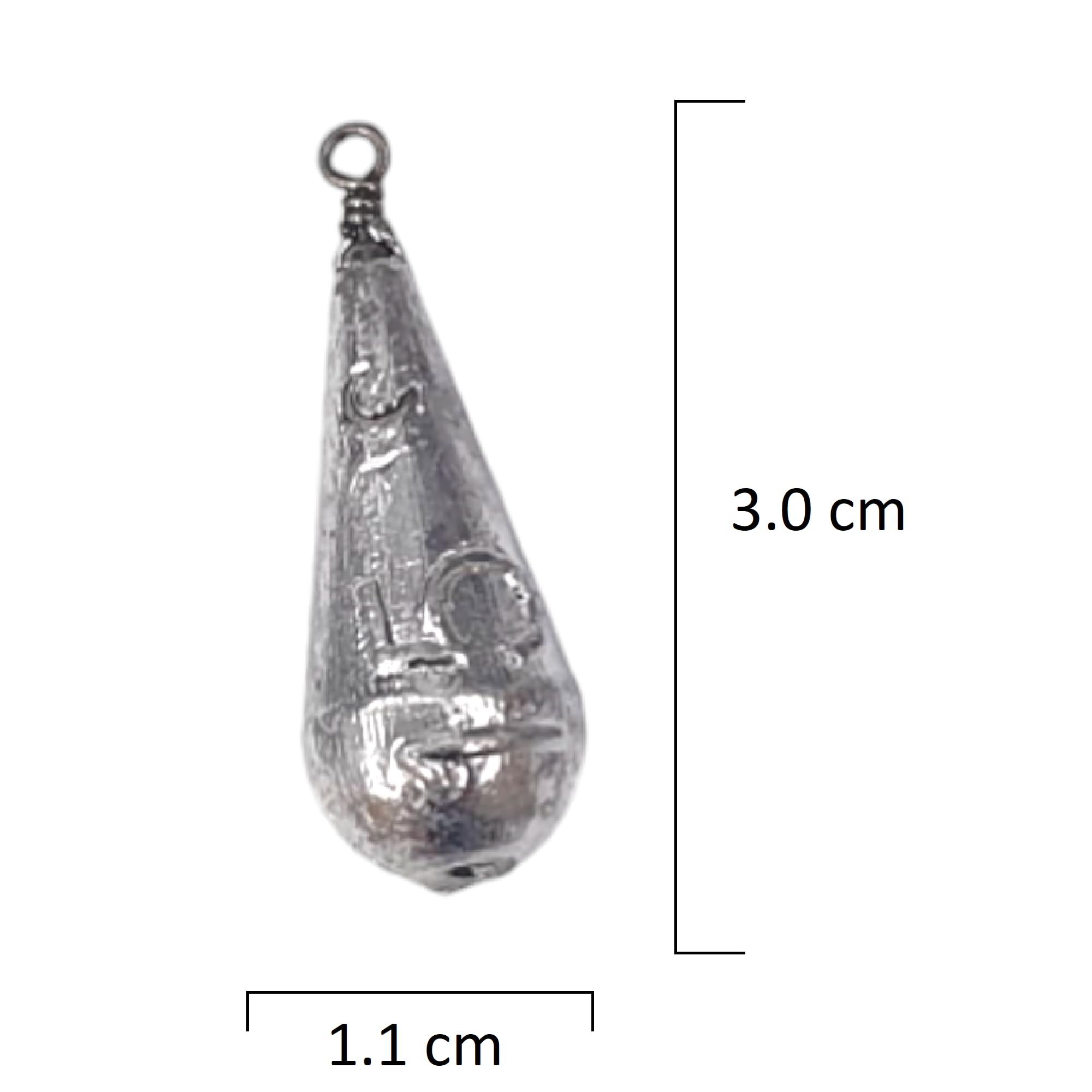 Plombs Pêche 170g Poire émerillons Lot De 3 Plombs Pêche 170g Lot De 3 - Avec émerillons - Forme Poire - Pêche Mer Et Rivière Kit Pêche Bateau Plage